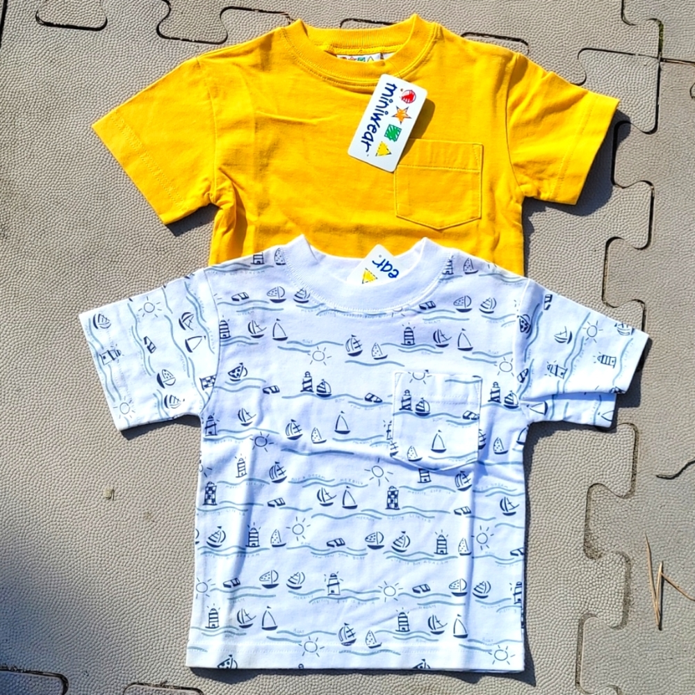 3/$25 NWT 2 short sleeves tee shirts 12 mo